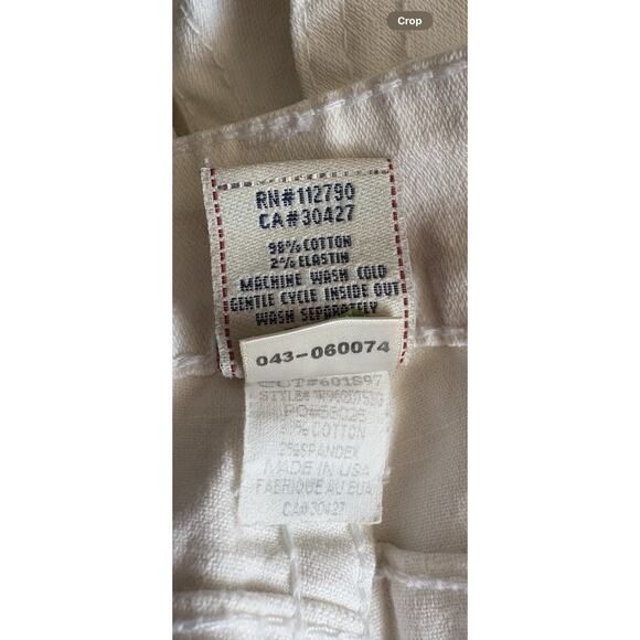 True Religion Joey Jeans 27 White Y2K Flare Low Rise Tonal Stitch Twisted Seams - Picture 12 of 12